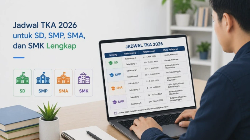 Jadwal TKA untuk SD, SMP, SMA, dan SMK Lengkap Tahun 2026