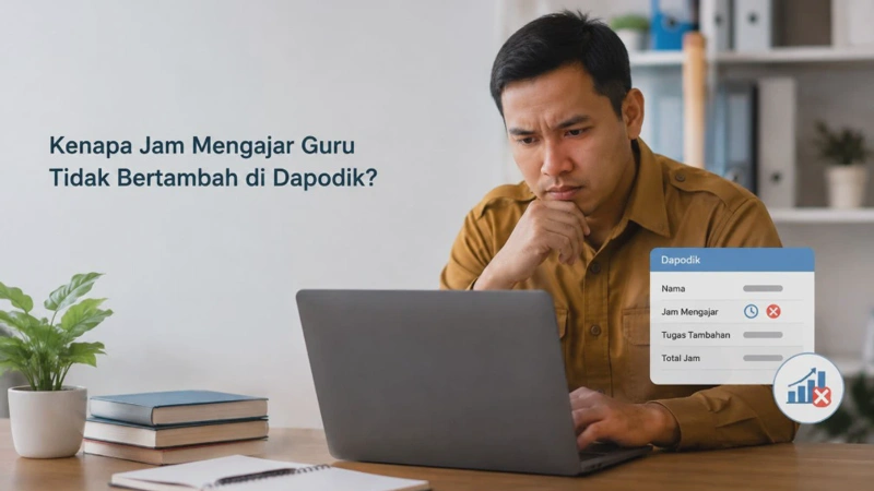 Kenapa Jam Mengajar Guru Tidak Bertambah di Dapodik?