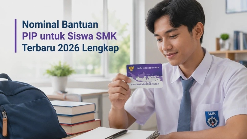 Nominal Bantuan PIP untuk Siswa SMK Terbaru 2026 Lengkap