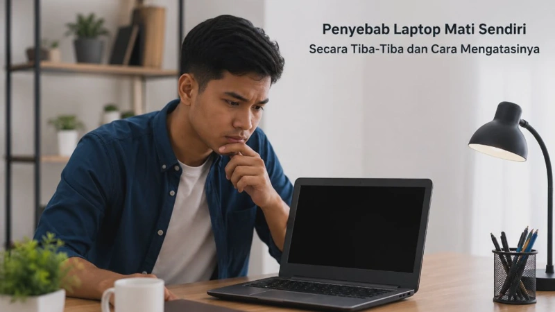 Penyebab Laptop Mati Sendiri Secara Tiba-Tiba dan Cara Mengatasinya